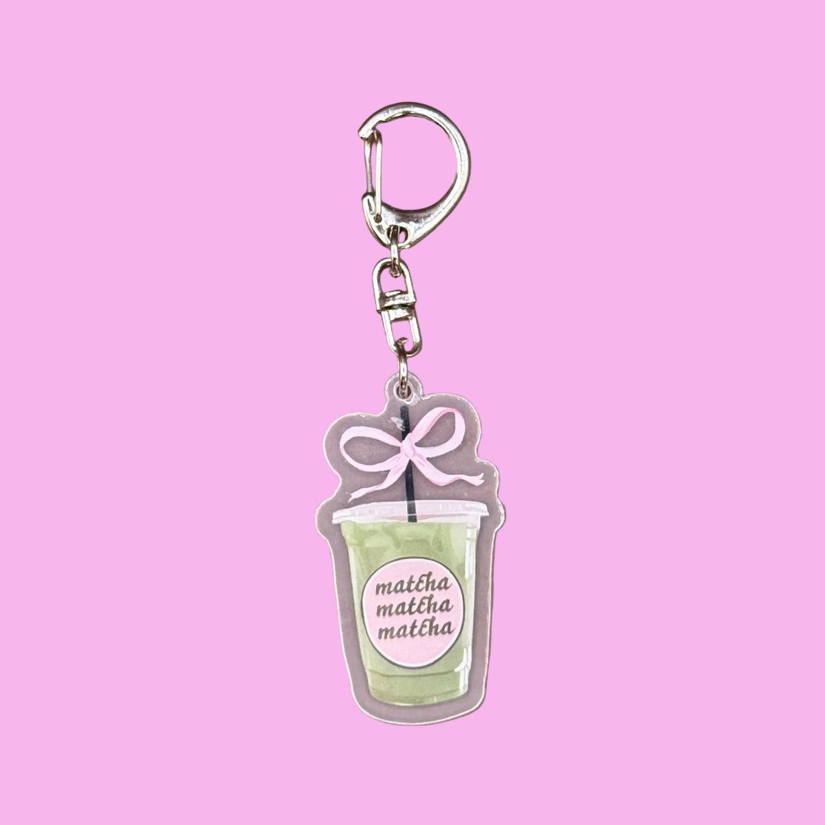 "Matcha Matcha Matcha" Cup Keychain