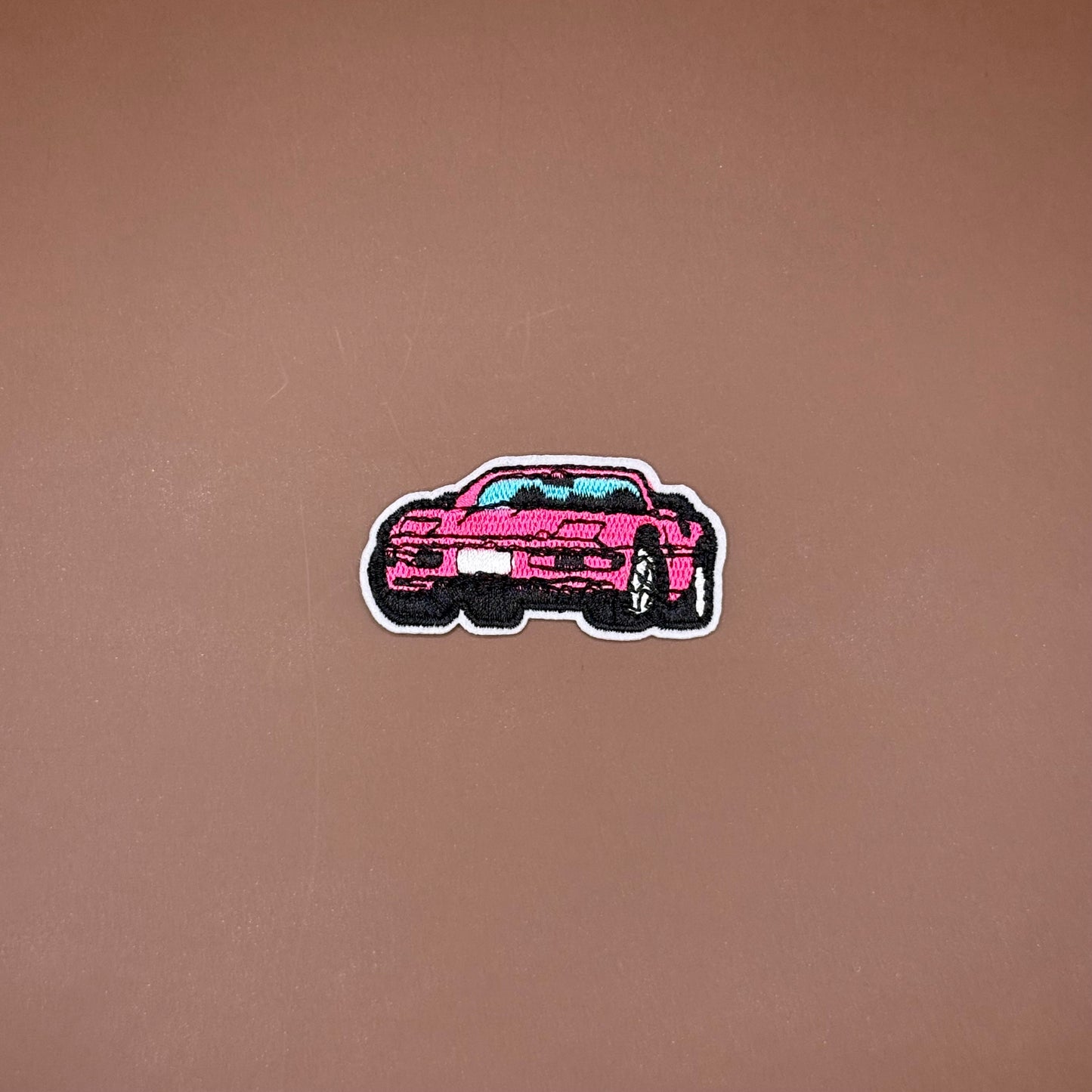 Pink Sports Car Patch