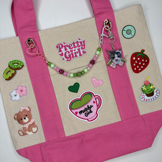 Matcha Girl Heart Cup Patch (Large)