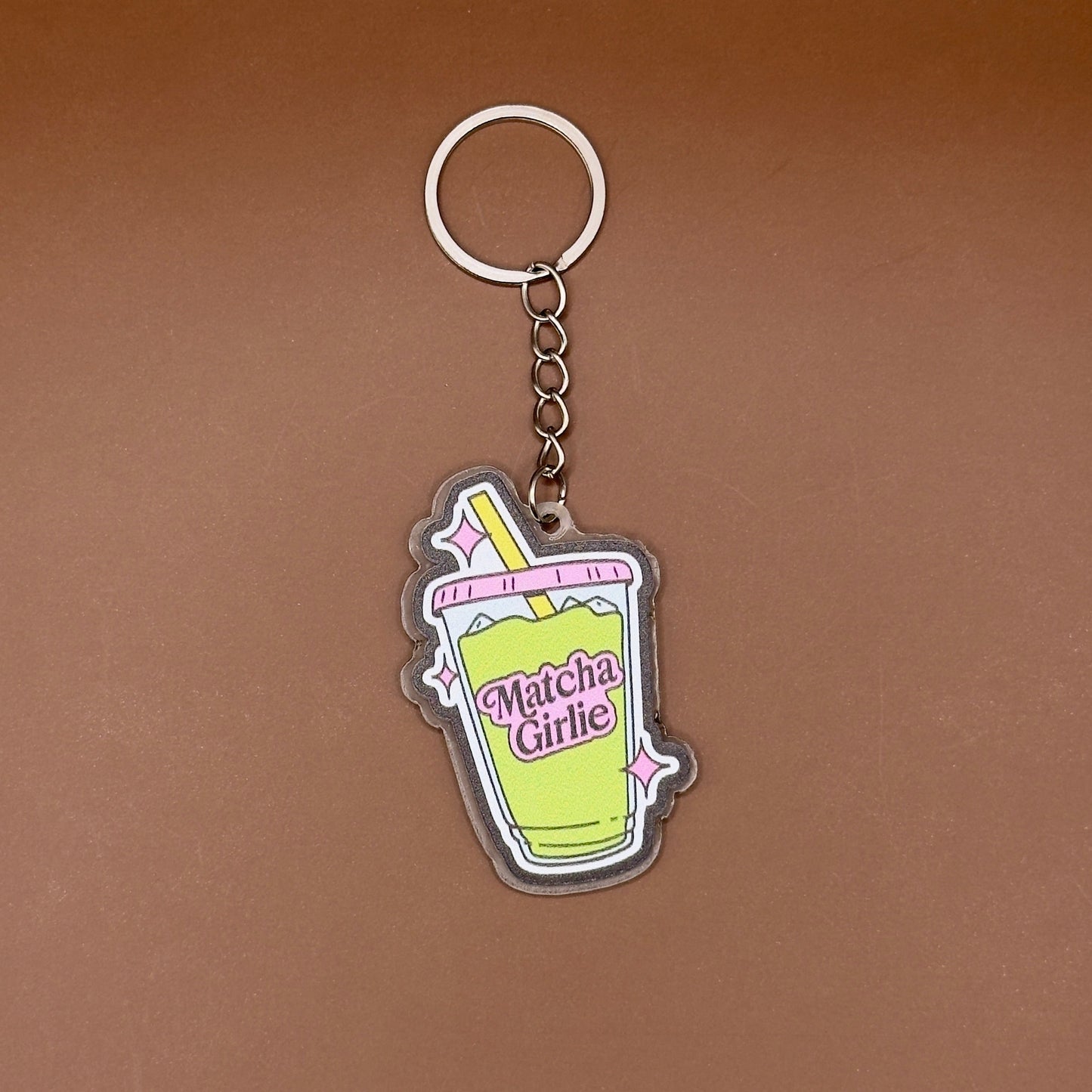 Matcha Girlie cup keychain charm