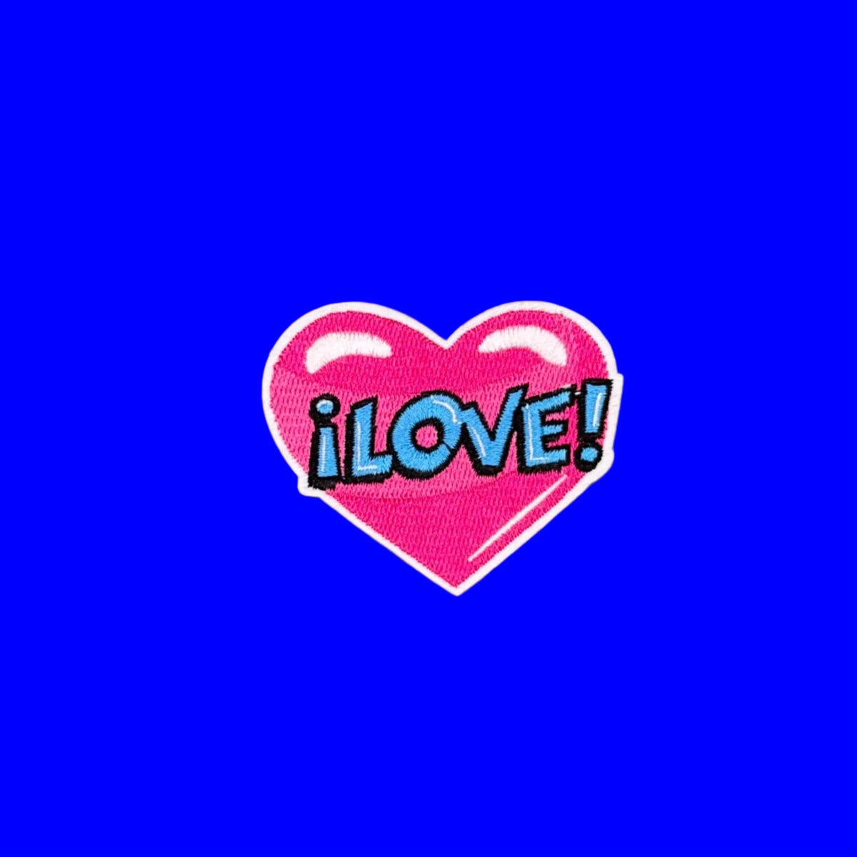Pop Star Princess pop art Love heart embroidered patch