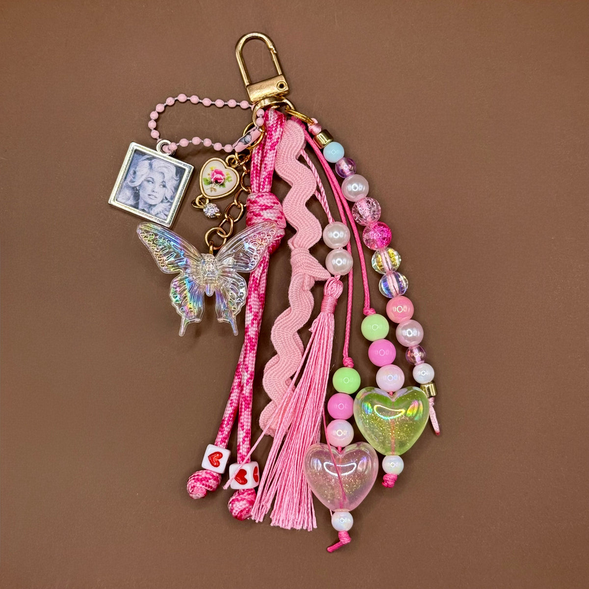 1-of-1 Butterfly Ric-Rac Bag Charm