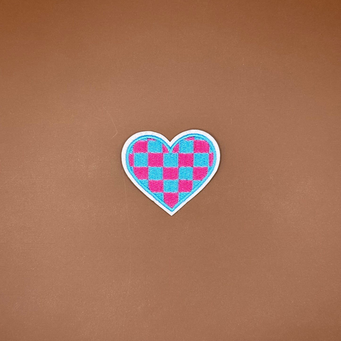 Checkered Heart Patch