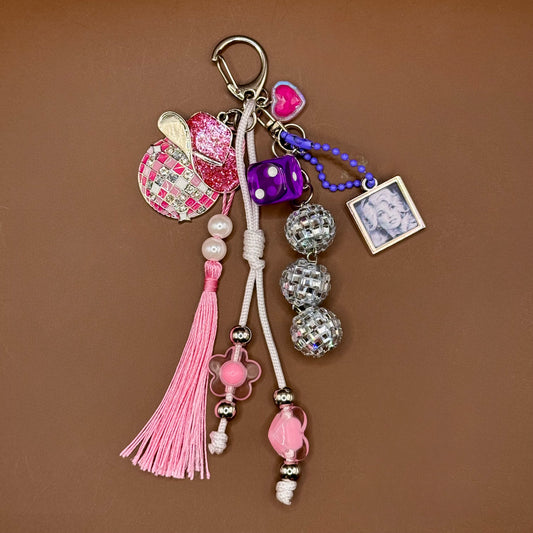 1-of-1 Disco Cowgirl Dice Bag Charm