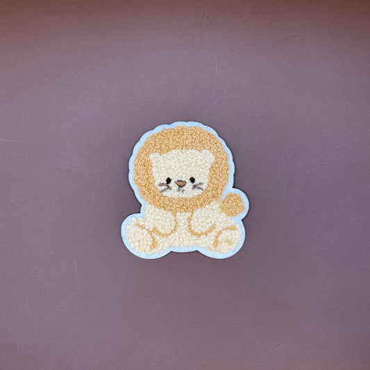 Matcha Girl Chenille Lion Patch