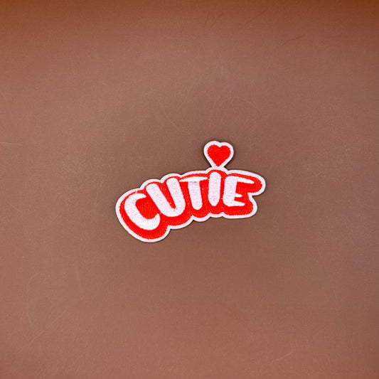 Graffiti "CUTIE" Heart Patch