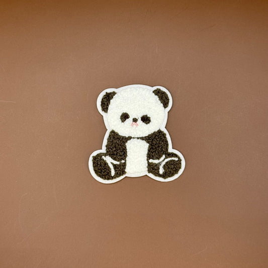 Matcha Girl Chenille Panda Patch
