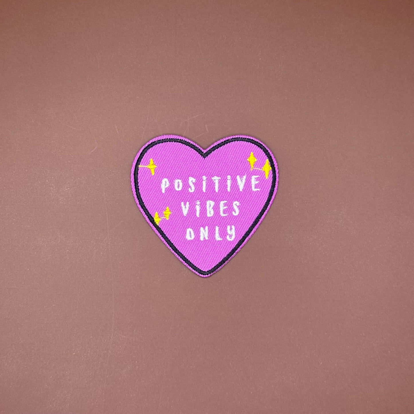Positive Vibes Only Heart Patch