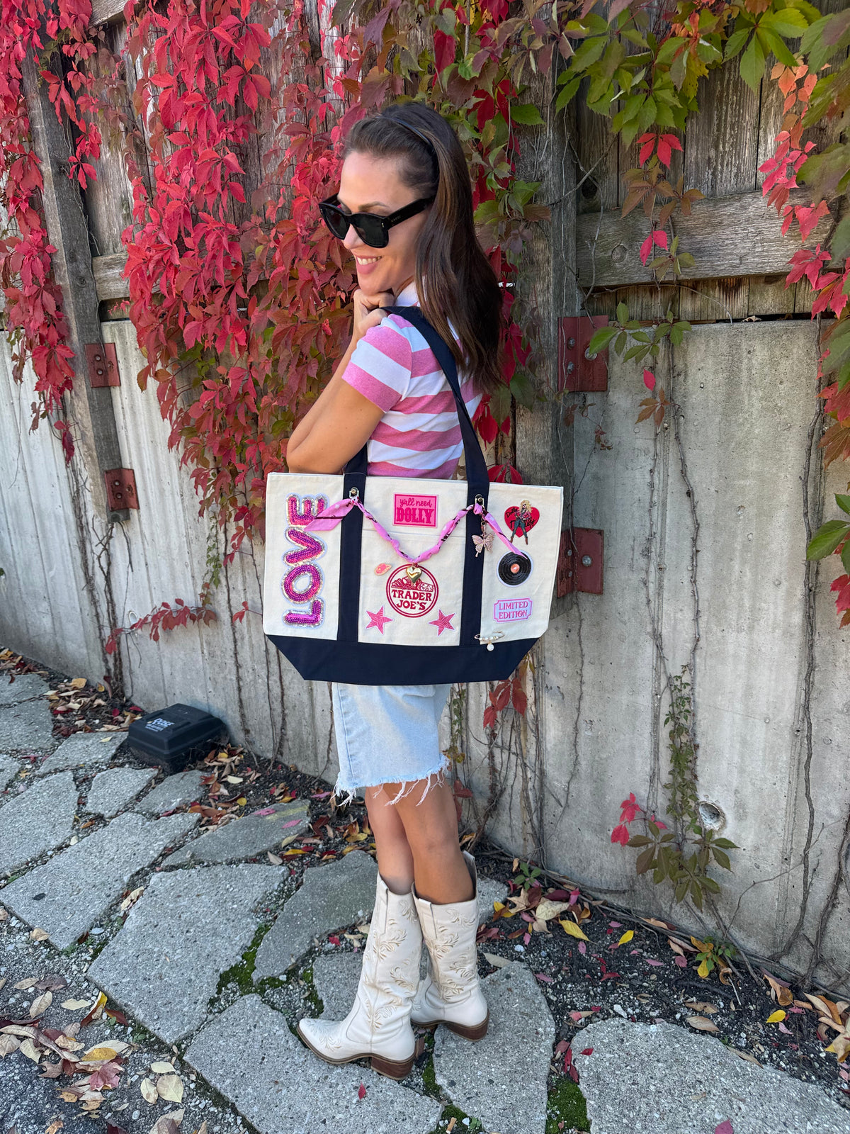 Dolly Limited Edition Hand Designed Large Custom Tote
