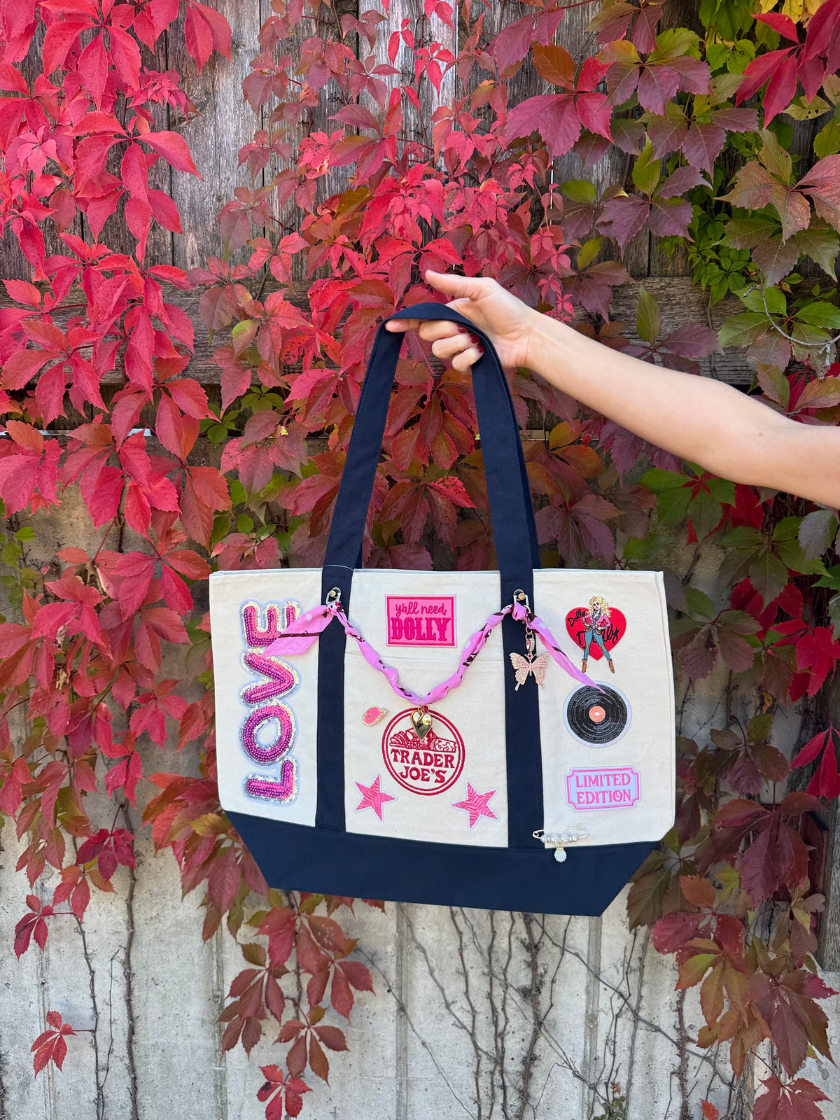 Dolly Limited Edition Hand Designed Large Custom Tote
