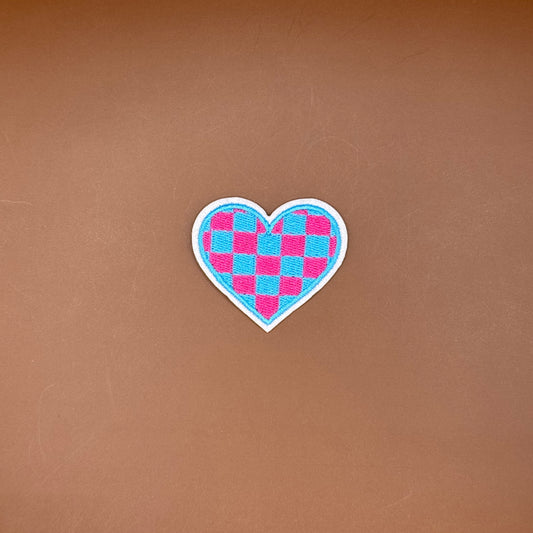 Checkered Heart Patch