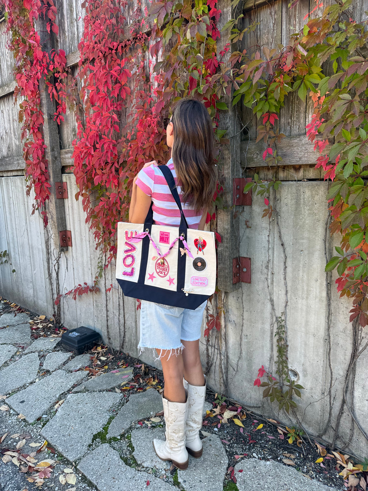 Dolly Limited Edition Hand Designed Large Custom Tote
