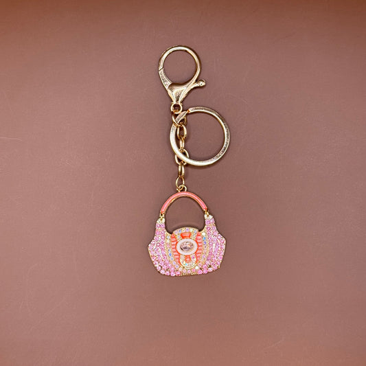 Rhinestone Handbag Keychain