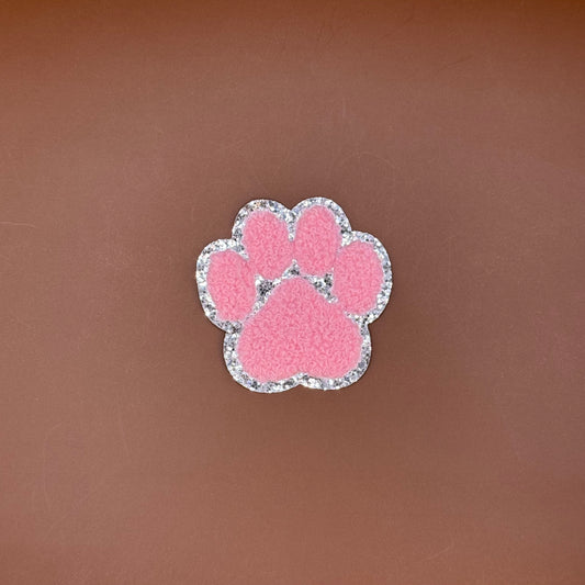 Glitter Paw Print Patch