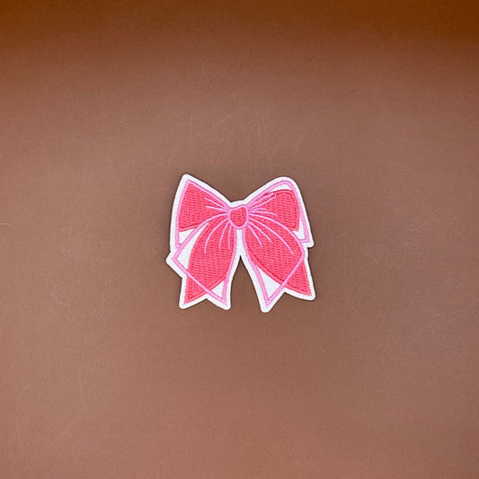 Matcha Girl Blush Bow Patch