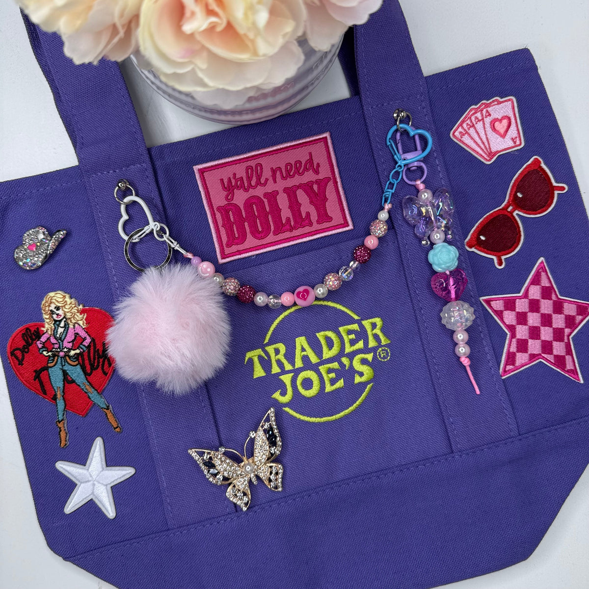 Dolly Parton Aces High mini tote by PrettyMUCH.