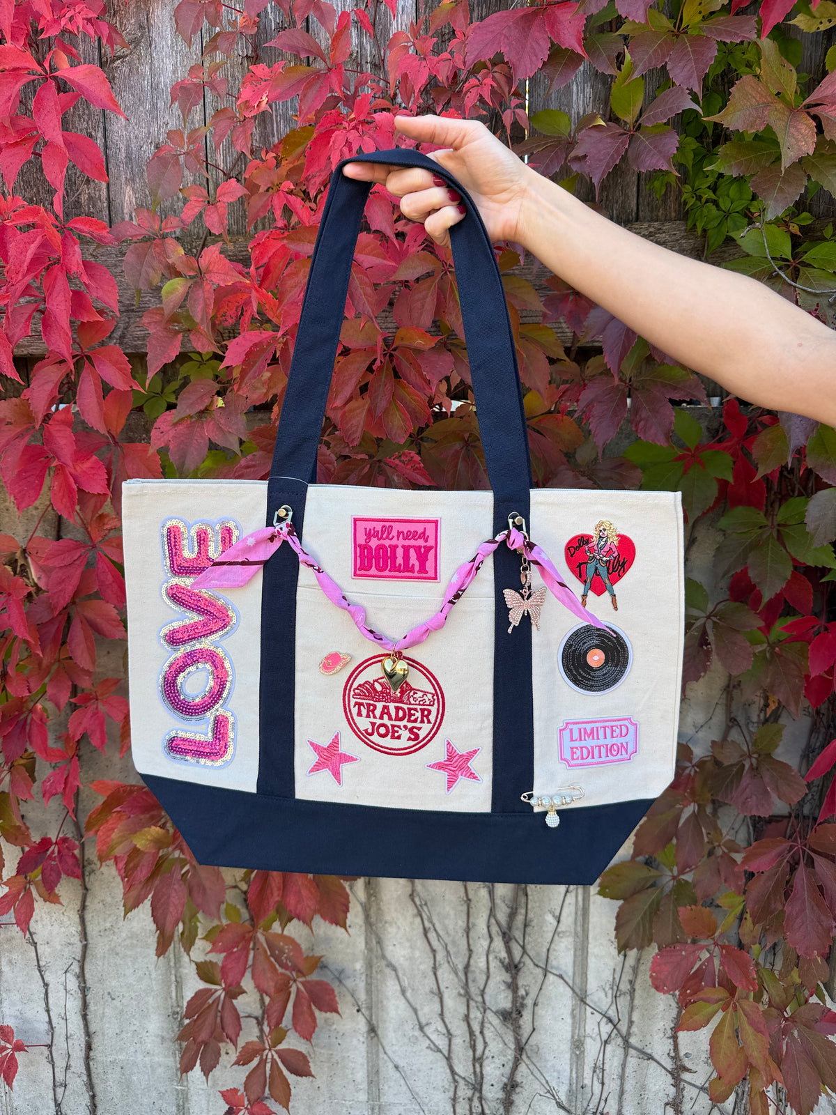 Dolly Limited Edition Hand Designed Large Custom Tote