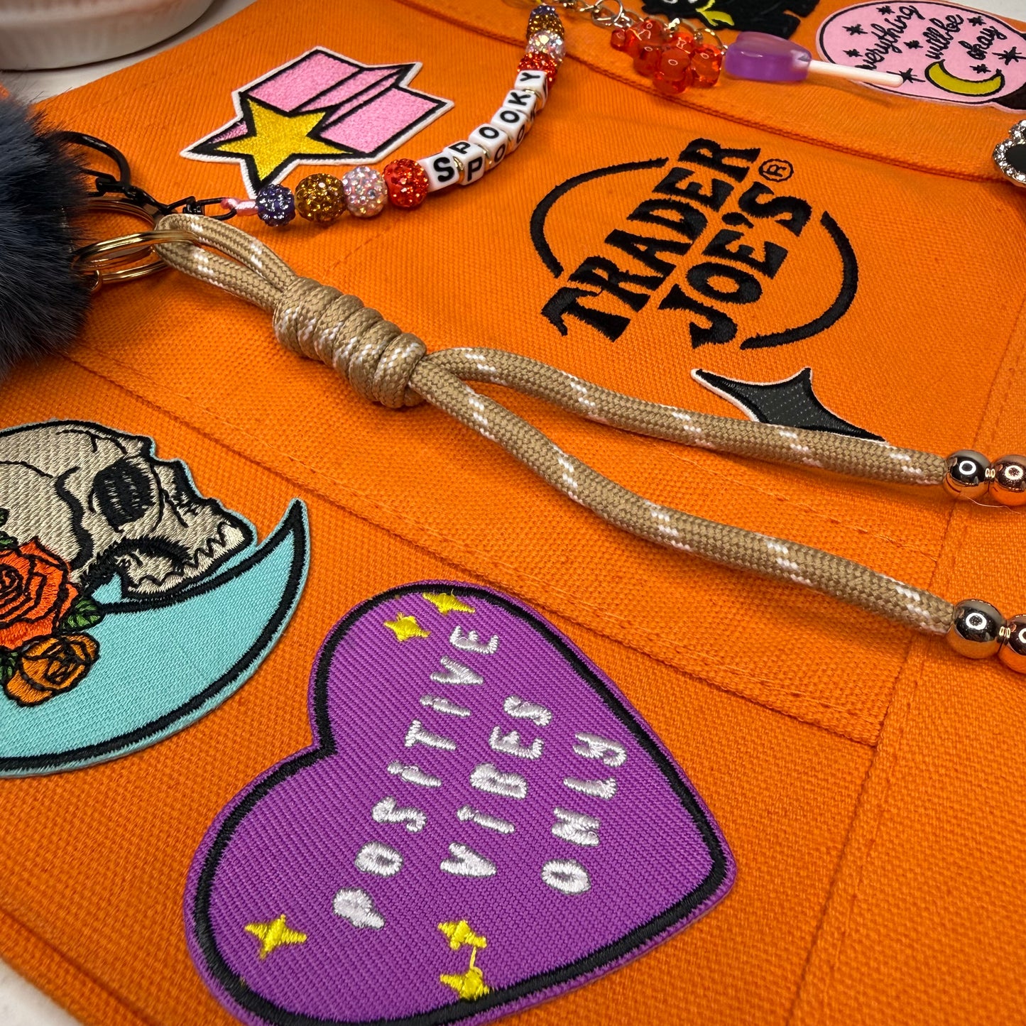 Halloween Trader Joe's Mini Tote – Spooky Season Patches & Charms | One of One