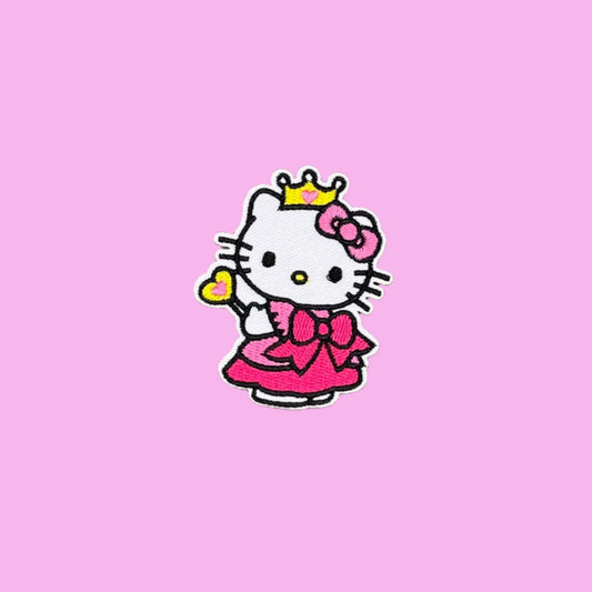 Hello Kitty princess embroidered patch