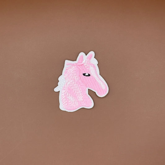 Pink Horse Head Patch