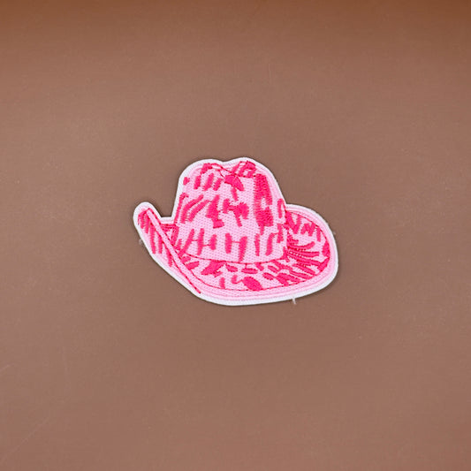 Pink Scribble Cowboy Hat Patch