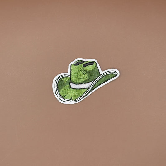 Green Cowboy Hat Patch