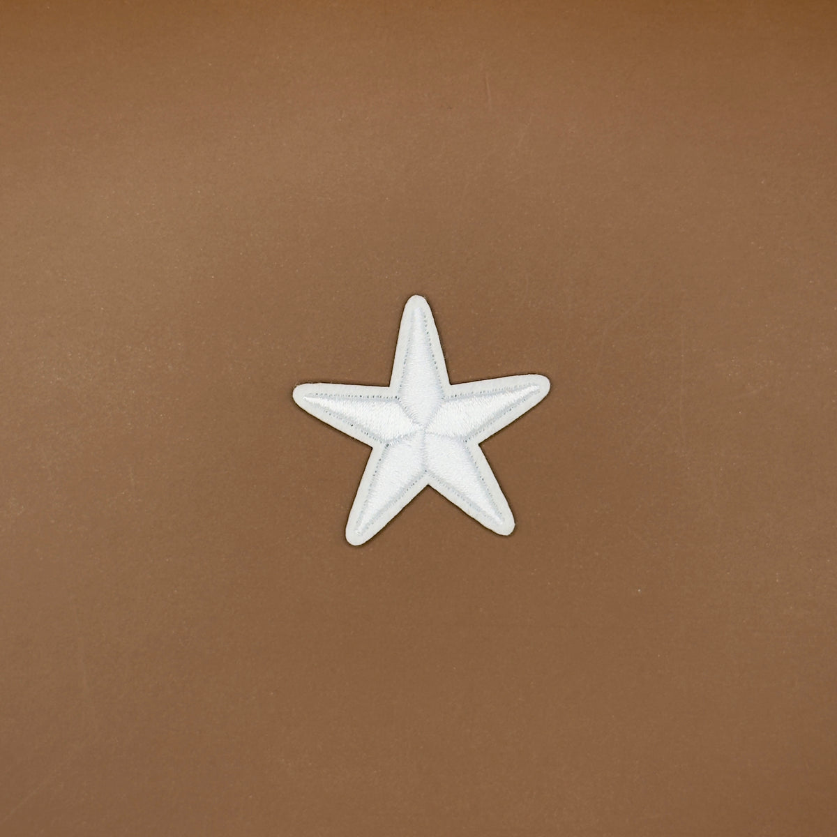 Rodeo Queen star embroidered patch, White