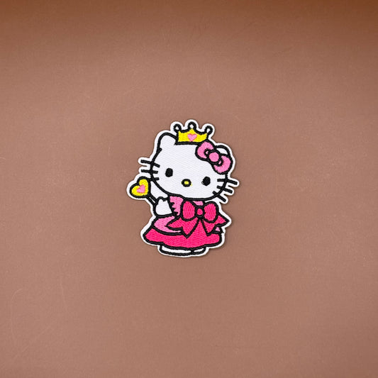 Hello Kitty princess embroidered patch