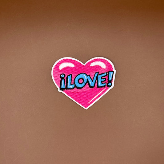Pop Star Princess pop art Love heart embroidered patch