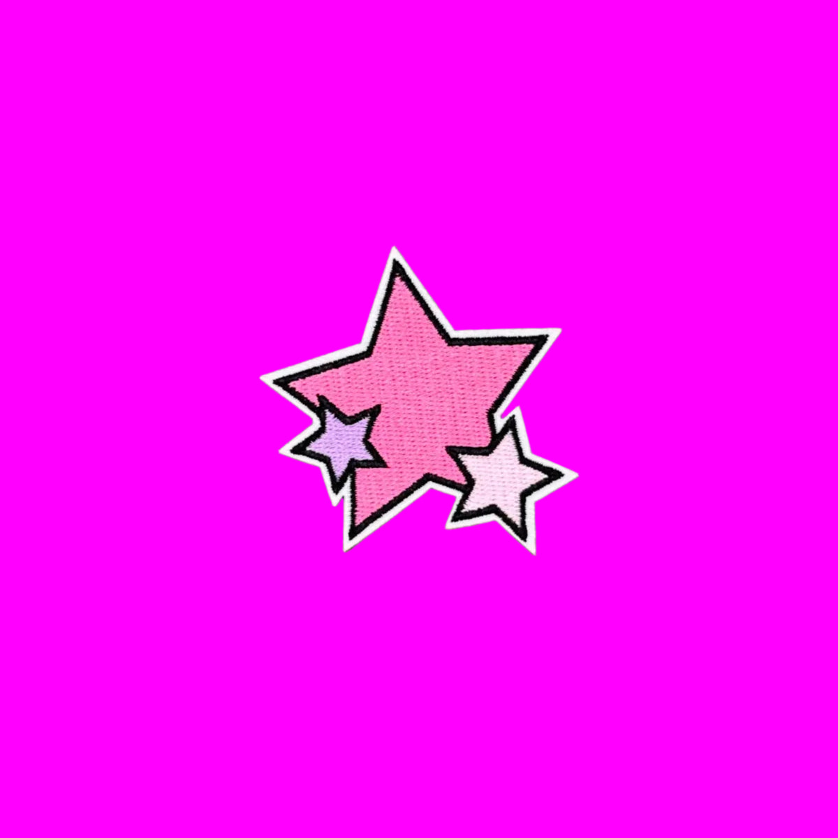 Pop Star Princess shooting stars embroidered patch