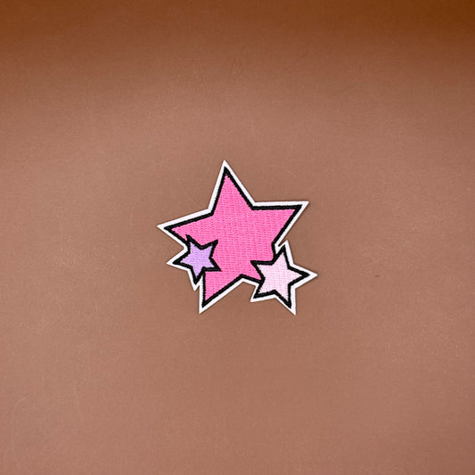 Pop Star Princess shooting stars embroidered patch