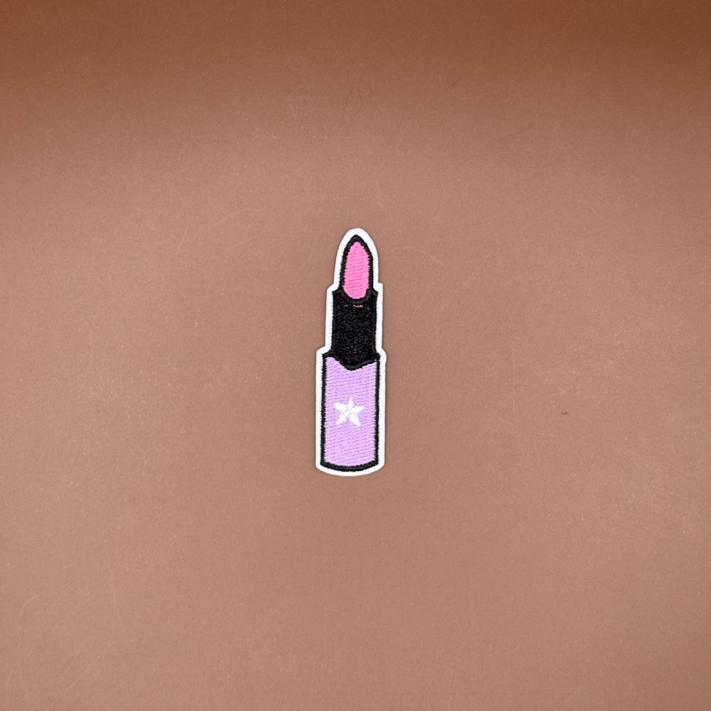 Pop Star Princess lipstick embroidered patch