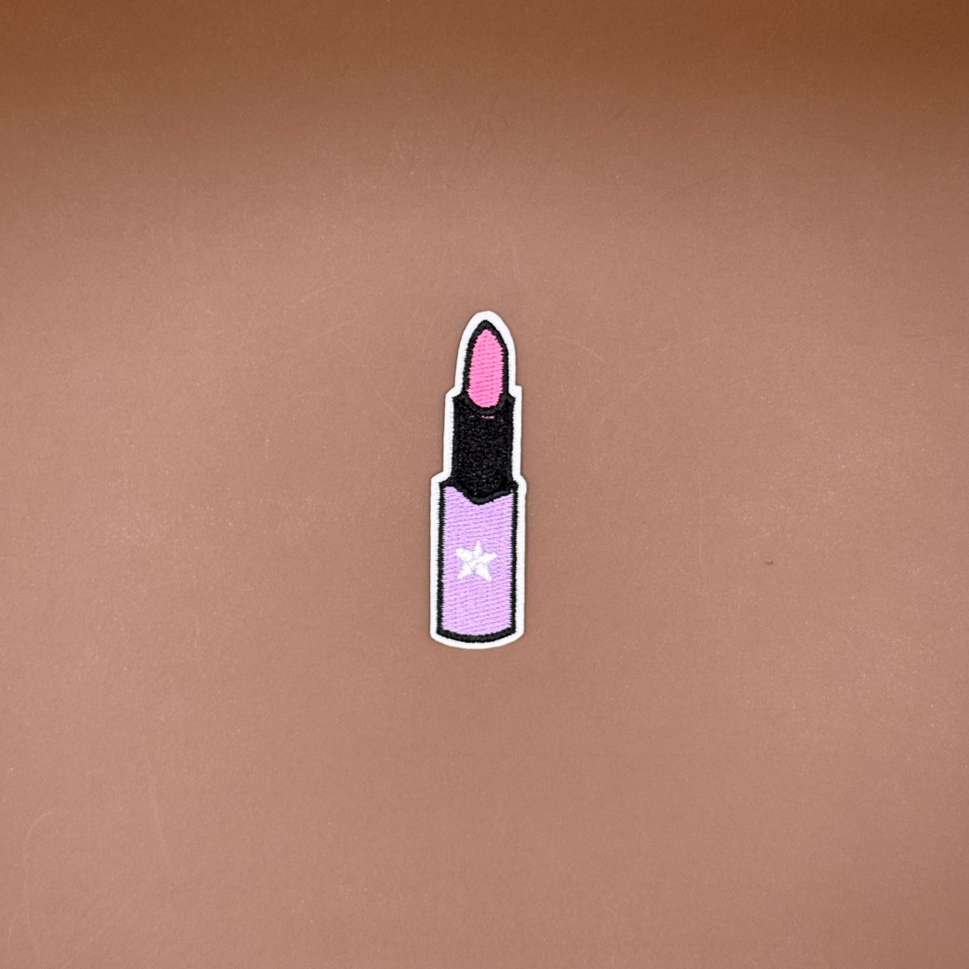 Pop Star Princess lipstick embroidered patch