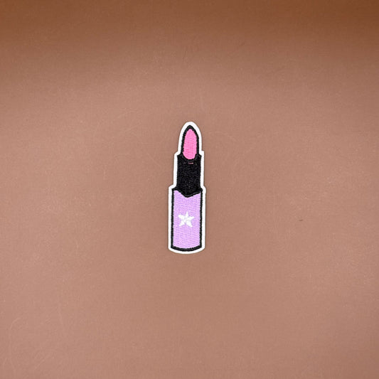 Pop Star Princess lipstick embroidered patch