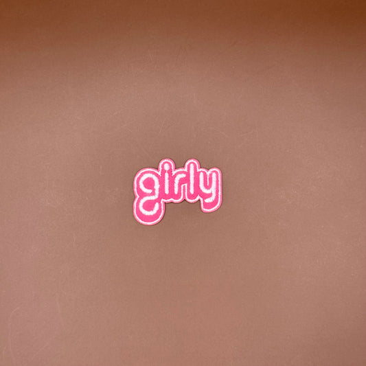 Pop Star Princess girly script text embroidered patch