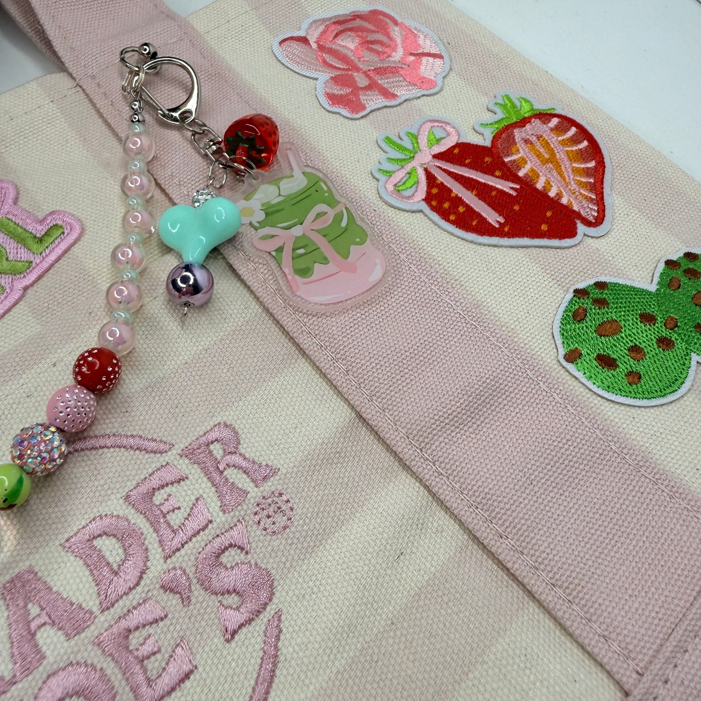 Matcha Girl Ready-to-Ship Tote — Coquette Pink Garden