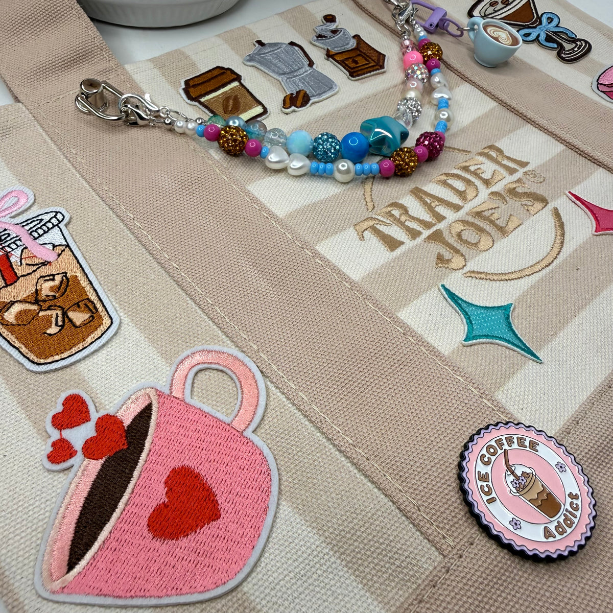 Custom Espresso/Coffee Lover Ready-to-Ship Tote — Sparkle Edition