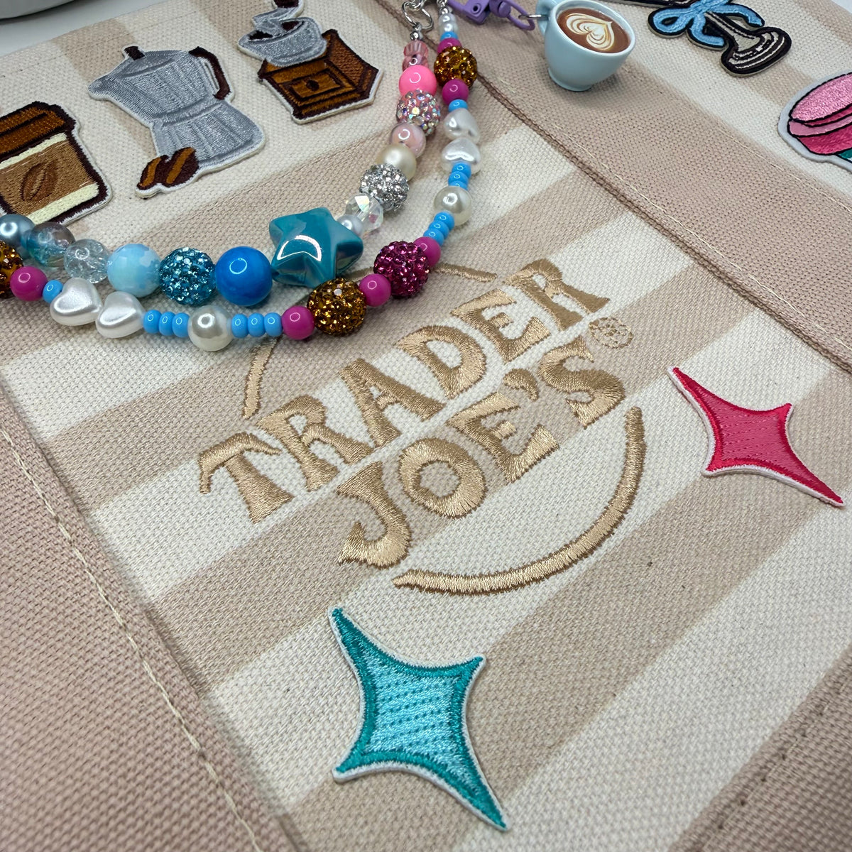 Custom Espresso/Coffee Lover Ready-to-Ship Tote — Sparkle Edition