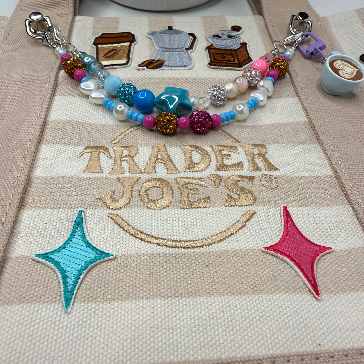 Custom Espresso/Coffee Lover Ready-to-Ship Tote — Sparkle Edition