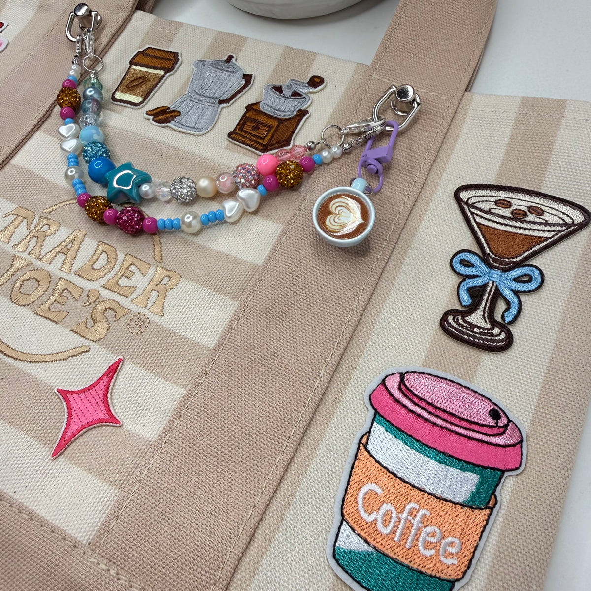 Custom Espresso/Coffee Lover Ready-to-Ship Tote — Sparkle Edition