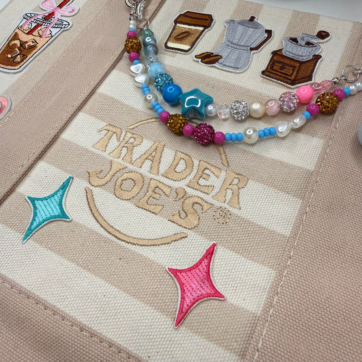 Custom Espresso/Coffee Lover Ready-to-Ship Tote — Sparkle Edition