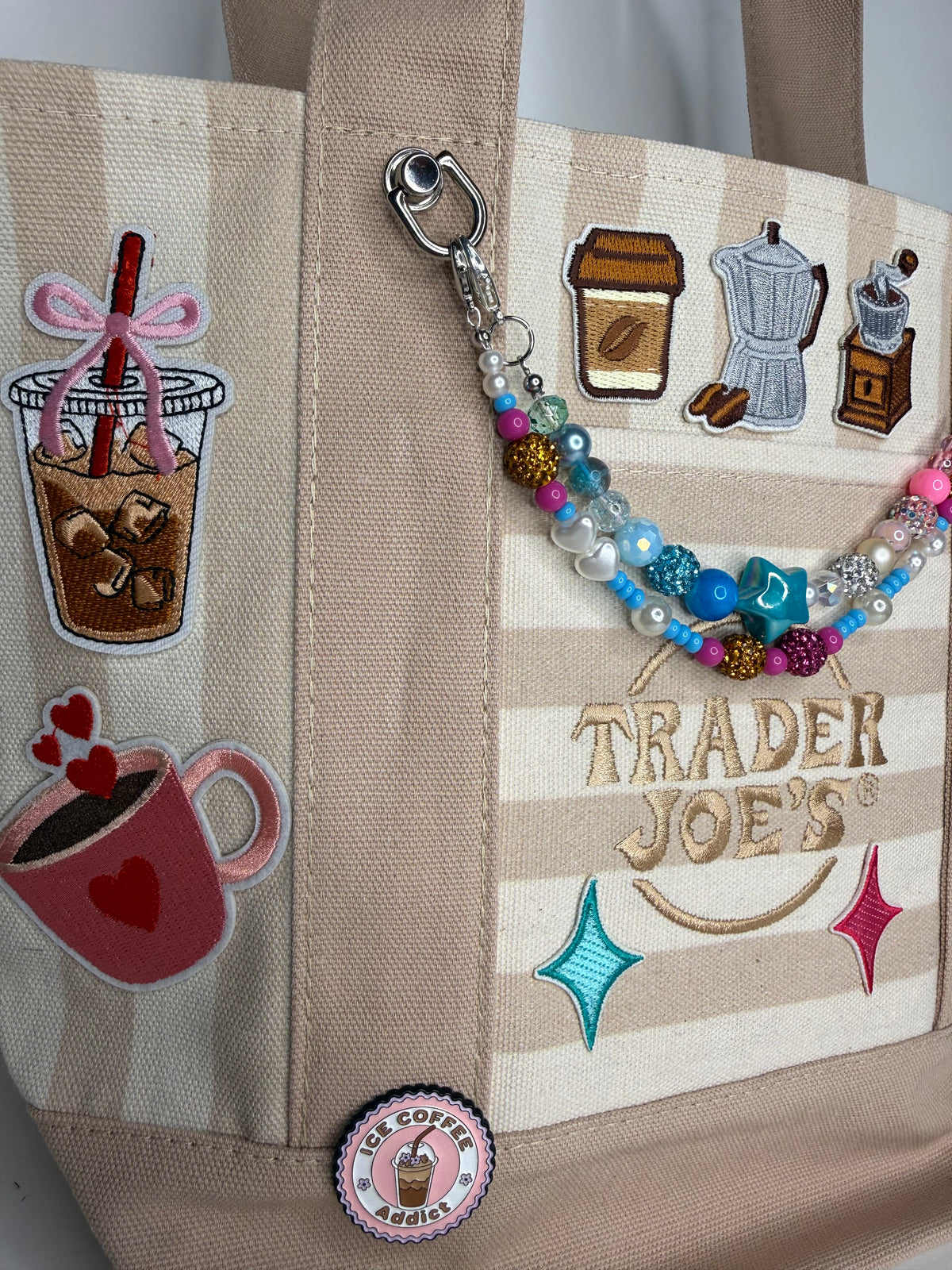 Custom Espresso/Coffee Lover Ready-to-Ship Tote — Sparkle Edition