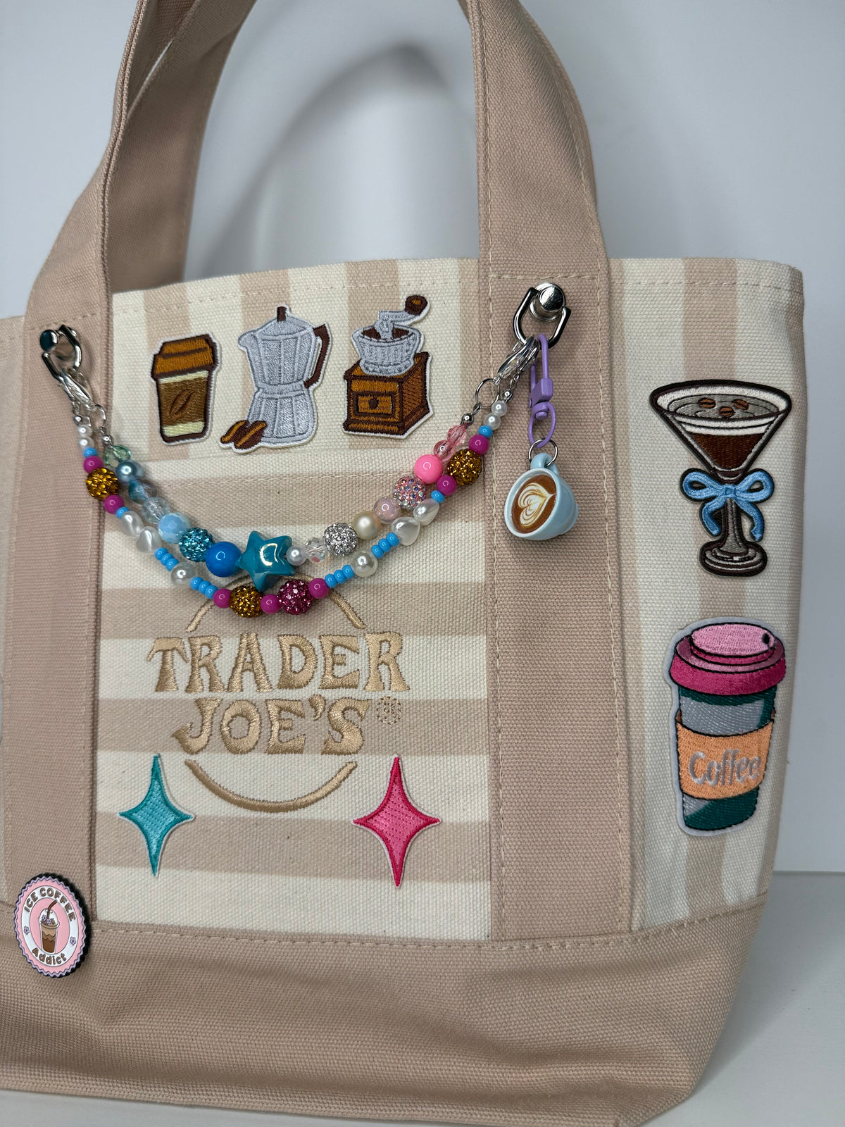 Custom Espresso/Coffee Lover Ready-to-Ship Tote — Sparkle Edition