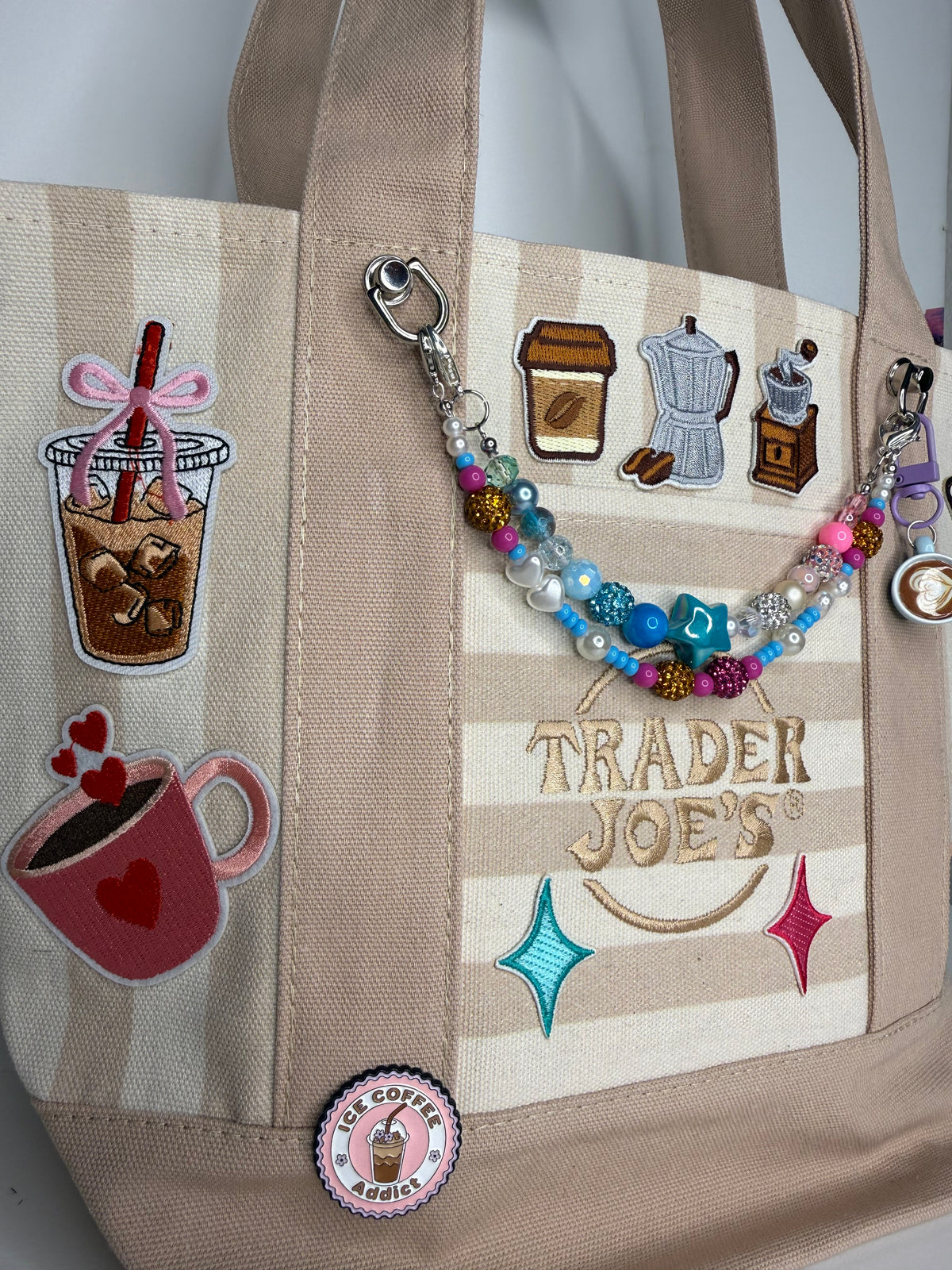 Custom Espresso/Coffee Lover Ready-to-Ship Tote — Sparkle Edition